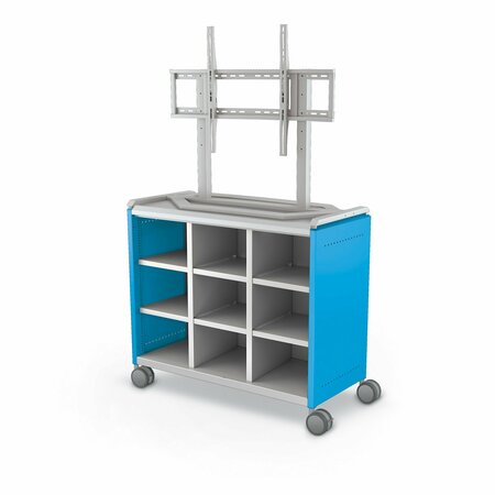 MOORECO Compass Cabinet Maxi H2 With TV Mount Blue 66.1in H x 42in W x 19.2in D B3A1E1E1A0